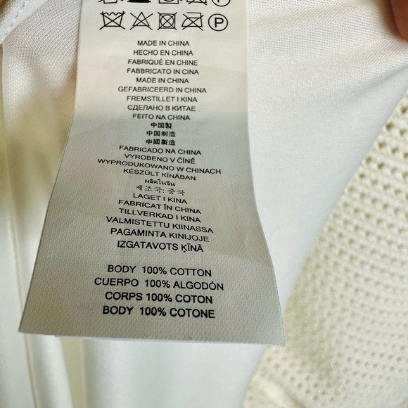 Michael Kors Cotton Knit Sweater Dress Women’s sz.SMALL White V-neck - Picture 7 of 7